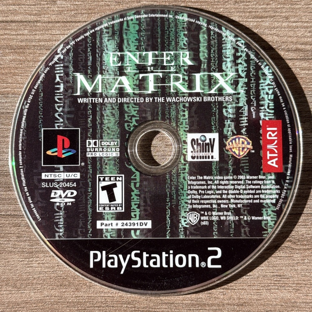 Enter the Matrix‎ (PS2, 2003) DISC ONLY Tested